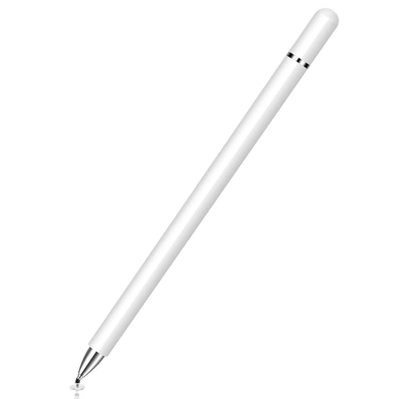 Stylus Compatible With Google Pixel Tablet 11" (2023) - Touch Screen Pen Fiber Tip Aluminum Lightweight White