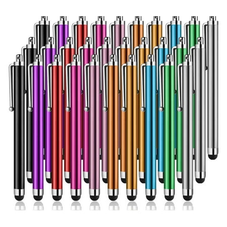 Stylus Pen,30PCS Long Styli Metal Touch Screen Pen for iPhone 14/13/12/11/PRO/Max/SE2/X/XS/Plus,iPad,iPod,Samsung,Android,Kindle,Tablet PC,Barnes & Noble