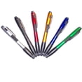 thumbnail image 1 of Stylus Pen [6-PACK], 3-in-1 Universal Touch Screen Stylus + Ballpoint Pen + LED Flashlight For Smartphones Tablets + 18 Extra Refill Inks, 1 of 4