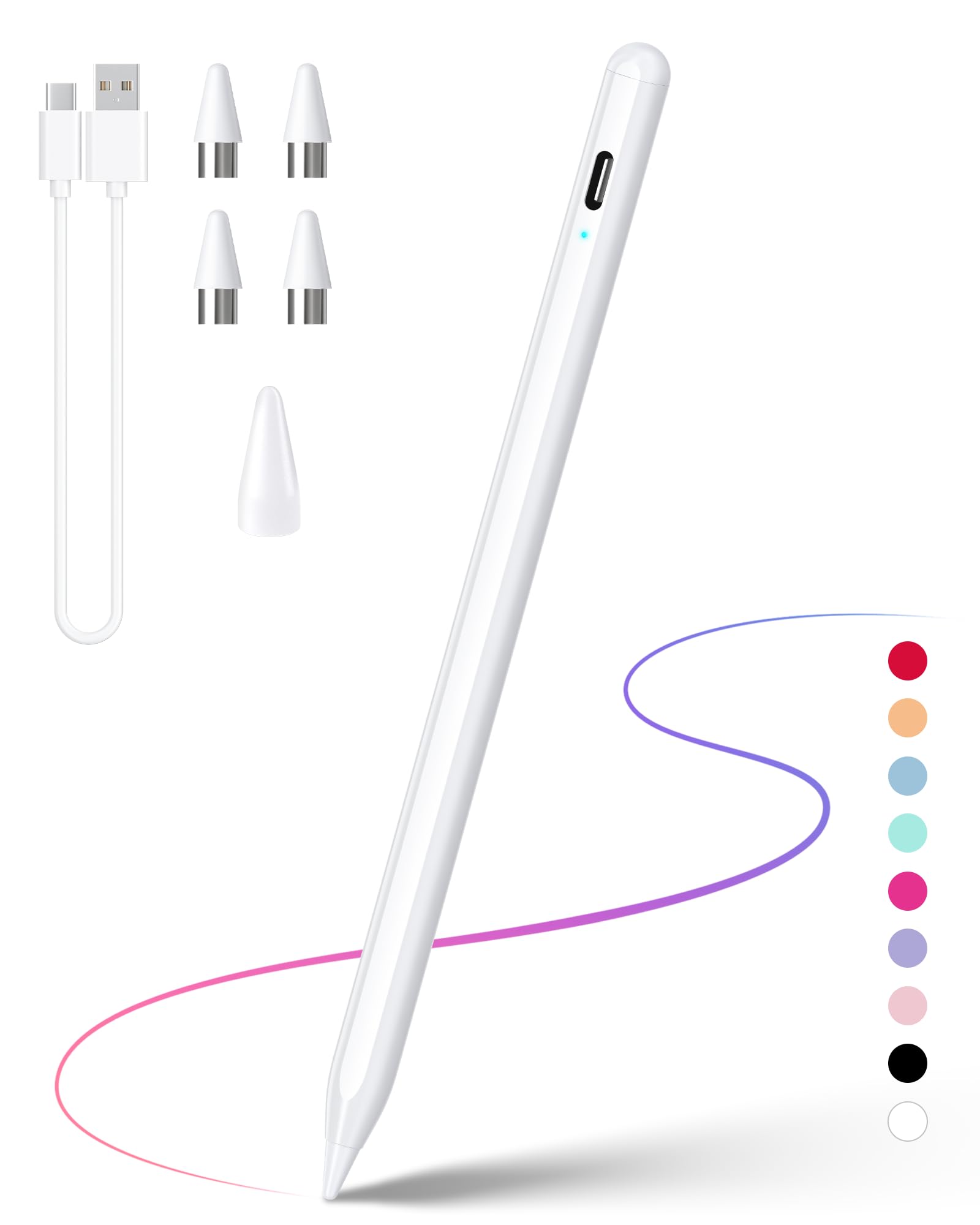 Stylus Pen, Active Stylus Pen Compatible for iOS and Android