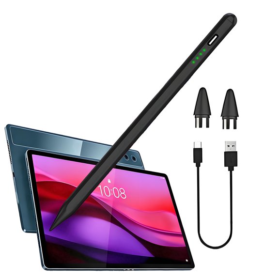 Stylus Pen for Android,Compatible with iPad 2018-2025 and Iphone, High Precision Stylus Pencil for iPad Pro/Air/Mini, Smooth Writing for Drawing, Note Taking and Tablet Use,Black