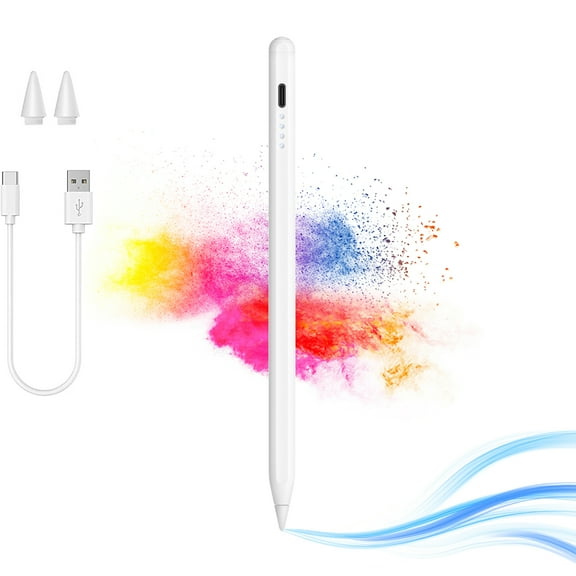 Stylus Pen for Apple iPad (2018 to 2022), Palm Rejection,Adsorption for iPad Pro (11/12.9 in), iPad 6/7/8/9 /10 ,iPad Mini 5/6 ,iPad Air 3rd/4th ,ipad Pen with Switch Button