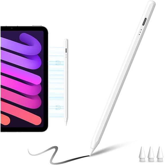 Stylus Pen for Apple iPad (2025-2018),Tilt Sensitivity Palm Rejection Fast Charge Stylus Pencil,iPad Pencil for i Pad 11th A16/10/9/8/7/6th & Pro 13/12.9/11(M5/M4) & Air 13/11(M3/M2)&Mini A17 Pro/6/5