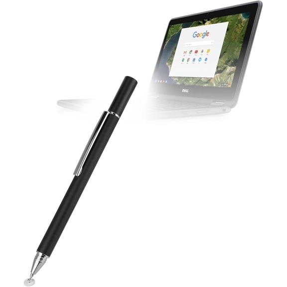 Stylus Pen Compatible with Dell Chromebook 3189 Education 2-in-1 - FineTouch Capacitive Stylus, Super Precise Jet Black
