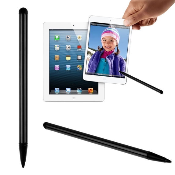 Stylus Pen, Gaqring Dual Tip Touch Screen Stylus, Capacitive Rubber Tip Resistive Hard Tip for Tablet Phone PC Drawing Writing, Black
