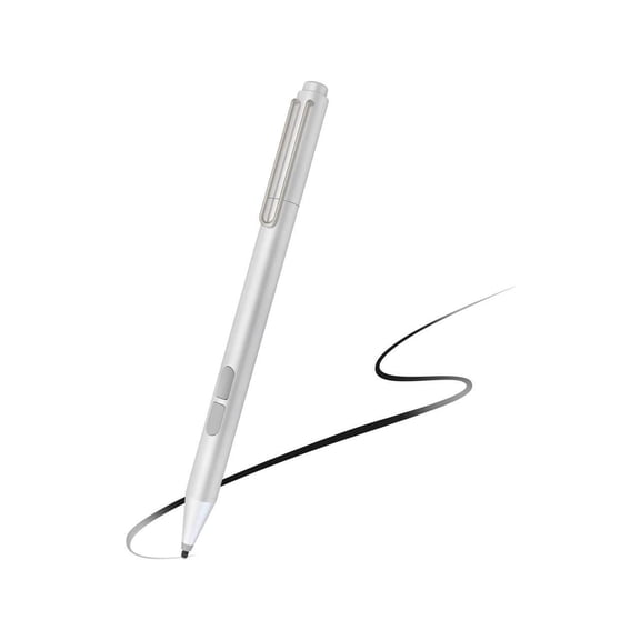 Stylus Pen for Microsoft Surface, Palm Rejection, 1024 Levels Pressure, Flex & Soft HB Nib, Compatible with Surface Pro/Book/Laptop/Go, Including 2 Spare Nibs & AAAA Battery