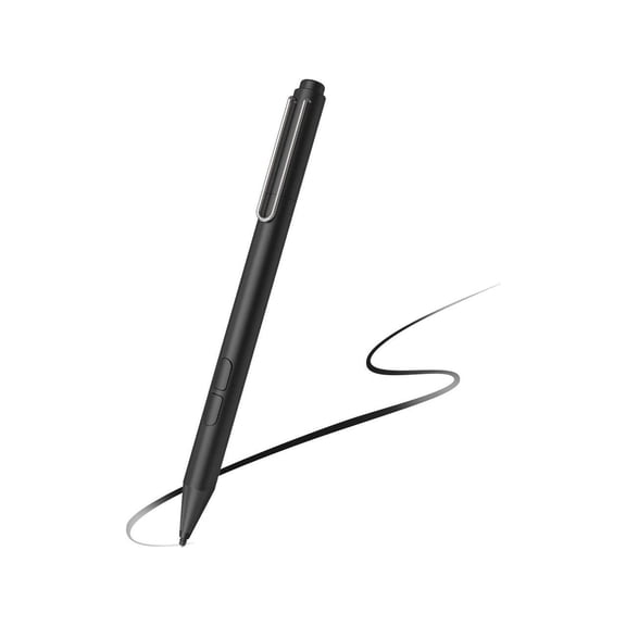 Stylus Pen for Microsoft Surface, Palm Rejection, 1024 Levels Pressure, Flex & Soft HB Nib, Compatible with Surface Pro/Book/Laptop/Go, Including 2 Spare Nibs & AAAA Battery