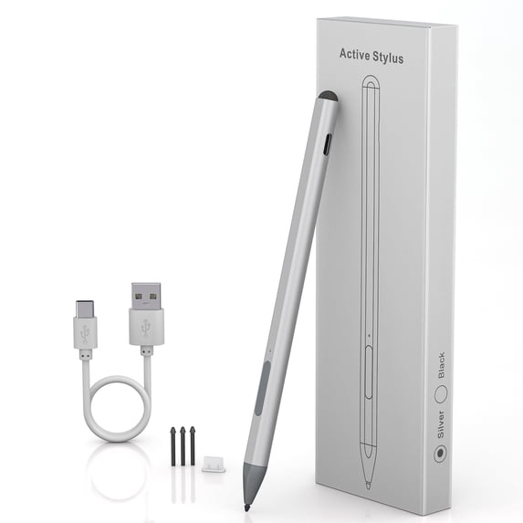 Stylus Pen for Microsoft Surface Pro/Book/Laptop/Studio - Surface Pro 9/8/7/6/5/4/X Pen Windows Stylus with Palm Rejection and Rechargeable, 4096 Pressure Sensitivity, Magnetic Attachment Surface Pen