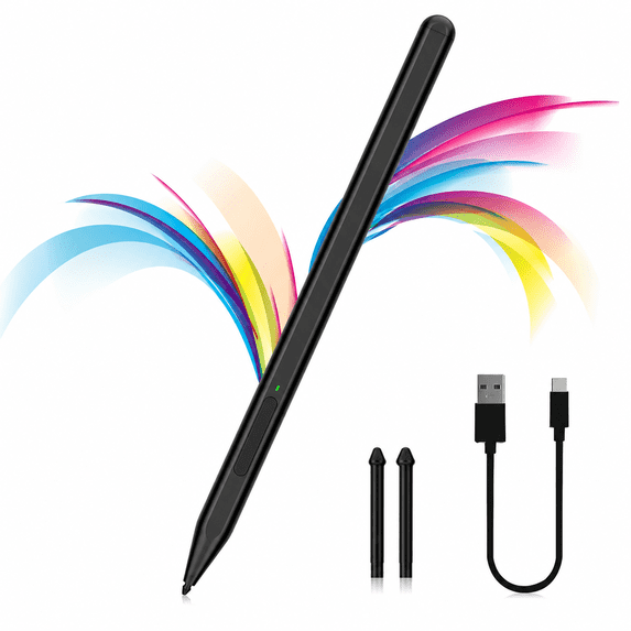 Stylus Pen for Microsoft Surface, Surface Pen for Microsoft Surface Pro x/8/7/6/5/4/3/Surface 3/Go 3/2/Go/Book/Laptop 1/2/Studio, Magnetic Adsorption, Palm Rejection Stylus Pen