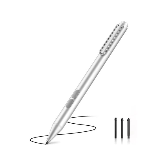 Stylus Pen for Microsoft Surface, [Upgraded] 4096 Pressure Sensitivity Palm Rejection Stylus, Compatible with New Surface Pro 12/11/10/9/8/Laptop 5/Surface Studio 2+,AAAA Battery, 3 Pen Tips