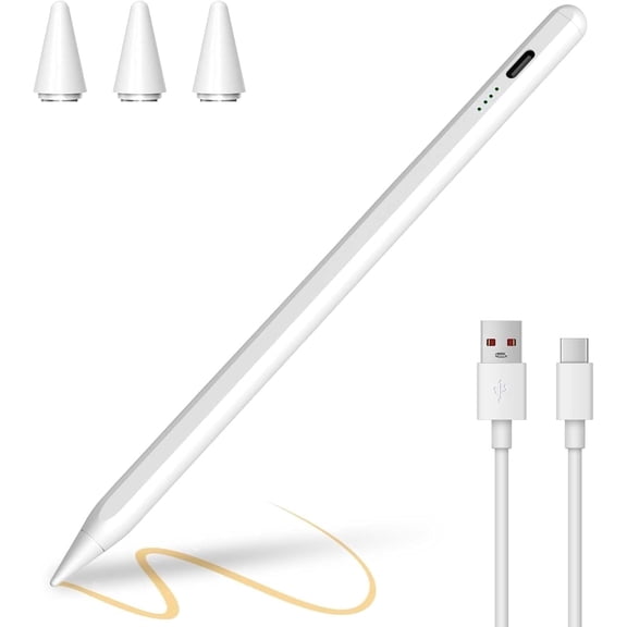 Stylus Pen for Samsung Galaxy Tab S8/S8+/A8/S8 UItra, Rechargeable Capacitive Stylus for Tablets and Smartphones, Universal for Drawing and Note-Taking