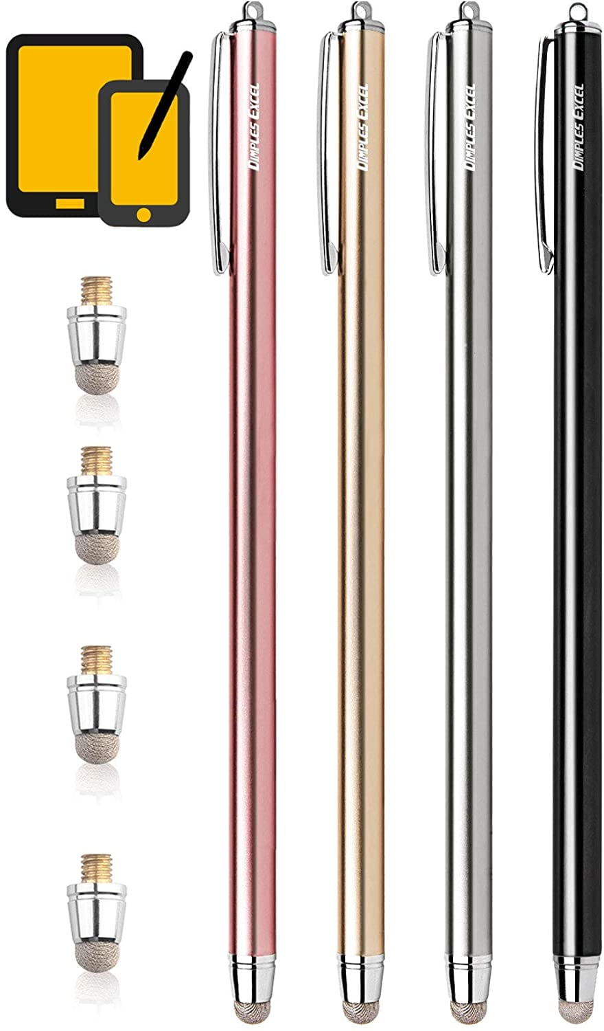 Stylus Pen Styluses Pens Long Extra Universal Pencil Capacitive Tablets Tablet Touch Screen Touchscreens for Apple iPad Pro mini Air iPhone with Replacement Tip