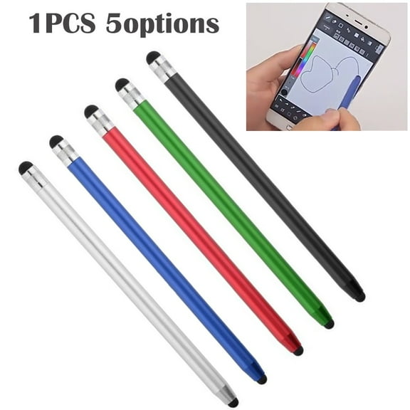 Stylus Pen Tablets Silicon Head Touch For Smartphone Capacitive Screen Black Smile Home