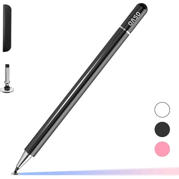 Stylus Pen for Touch Screens, Capacitive Universal Disc Tip & Magnet Cap Styli Pencil For Apple iPad pro/iPad/iPhone/Switch/Galaxy Tab/Tablet/All Touch Devices.