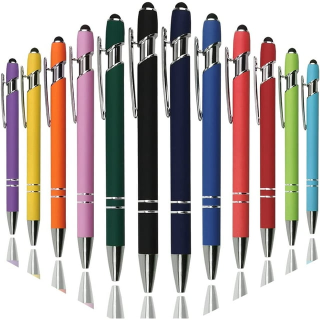 FACEGA for Touch Screens, Fine Point Smooth Writing Pens, Personalized Colorful Pens Bulk, Black