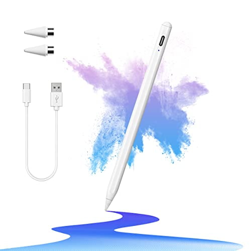 Stylus Pen for Touch Screens with Magnetic Design Rechargeable Universal Active Stylus Pen Compatible with iOS/Android/Tablet/Phones/iPad pro/Mini/Air Digital Pencil for Writing and Drawing