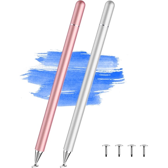 Stylus Pen for Touchscreen, 2PCS iPad Pencil High Sensitivity & Precision Magnetic Disc, Stylus Pen for iPhone/iPad/Samsung/Galaxy/Huawei/Microsoft Surface/Tablets/Phone, All Touch Screens