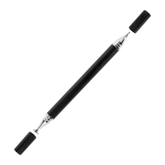Stylus Pen - Universals Stylus with Double Disc/Fiber Tips & Magnetic Caps, No-Charge Screen Pen for Tablet Drawing, Note-Taking and Creation