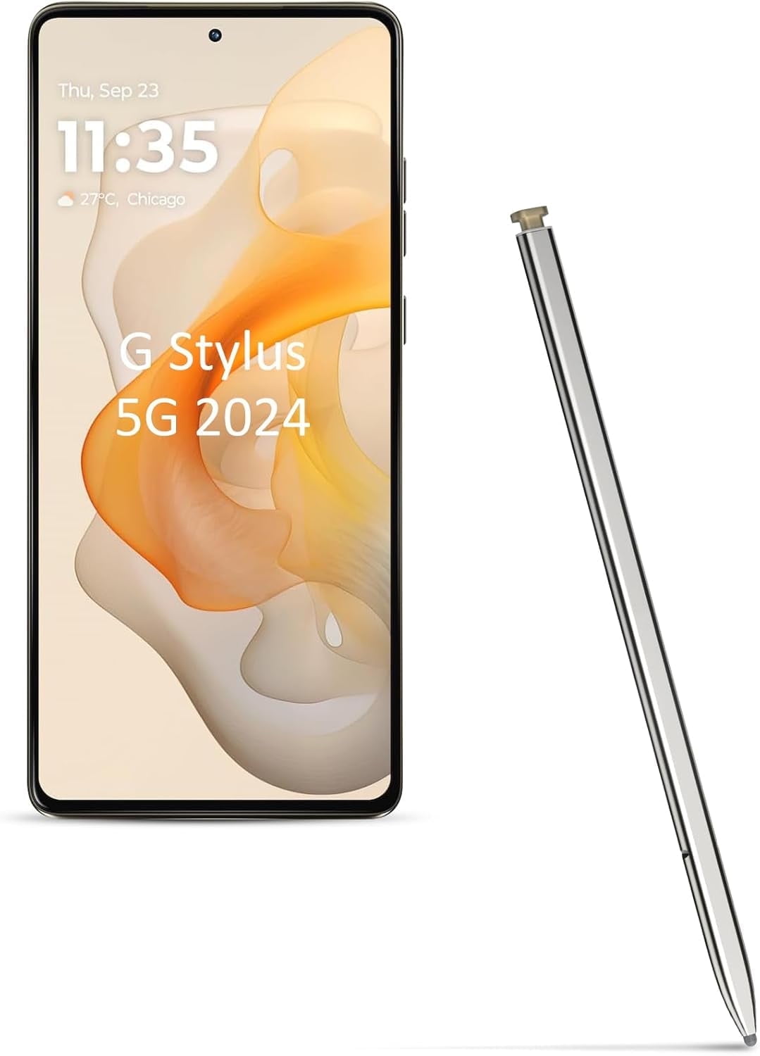 Stylus Pen for Moto，rola Moto G 5G 2024,Touch Screens Pen Replacement for Moto，rola 2024 5G All Version Touch Parts Stylus，Silver