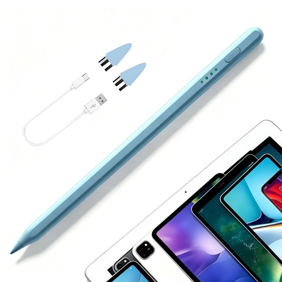 Stylus Pen for Tablets Universal,1.5mm Fine Tip,Power Indicator,Magnetic Attachment,Compatinle with iPhone and Android
