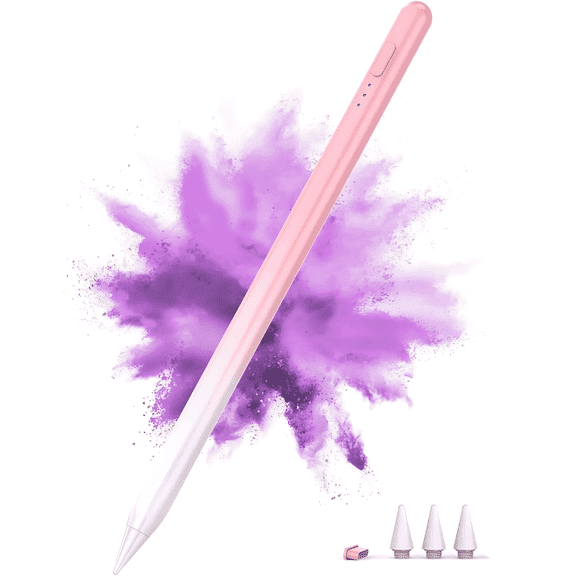 Stylus Pen for i-Pad Apple Purple Stylus Pen with Tilt & Magnetic & Palm Rejection Pen for i-Pad 10/9/8/7/6