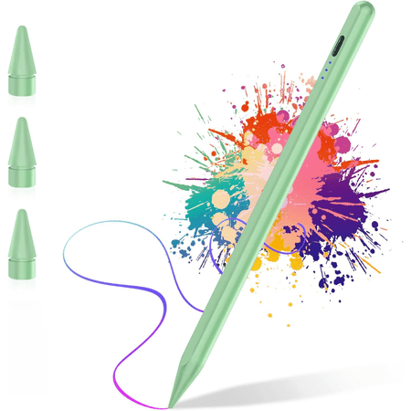 Stylus Pen for iPad with Tilt & Magnetic & Palm Rejection Fast Charge Active Pencil Compatible with 2018-2025 iPad