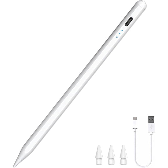Stylus Pen for iPad - 3rd Gen & 3X Fast Charging Pencil Tilt Sensitivity Palm Rejection, Compatible with Pro/Air/mini (2018-2025 Models)