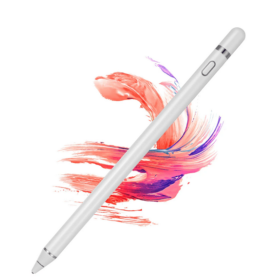 Stylus Pen for iPad, WeluvFit Digital Stylish Pen Pencil Rechargeable, Compatible with All Touch Screens, White
