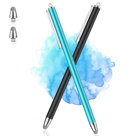 MEKO Universal Stylus Pens for Touchscreen Devices 2 Pack High Sensitivity Pen for for iPad iPhone Samsung Android Tablets Easy Use No Charging for Seniors Students Home Office