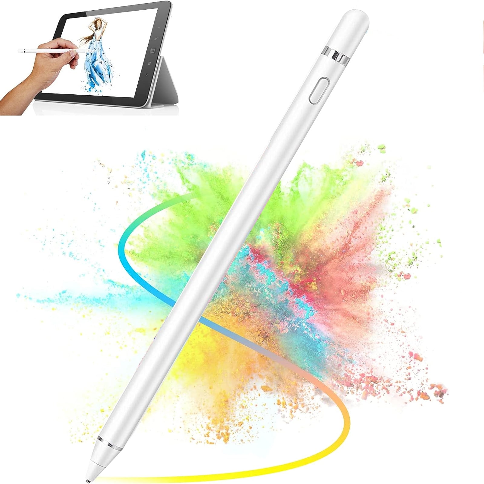 Universal Stylus Pen for Apple- iPad- 6th/7th/8th/Mini 5th/Pro  11&12.9''/Air 3rd Gen and other for ios/Android-/Microsoft- System Phone  Tablet Pencil With Pen Tip 