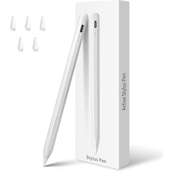 Stylus Pen for iPad 11th&10th&9th Generation,Fast Charge Pencil for Apple iPad,Palm Rejection,Tilt Sensitivity,Compatible with 2018-2025 iPad11/10/9/8/7/6th,Pro 13" M4/12.9"/11",Air 3/4/5/M2,Mini 5/6