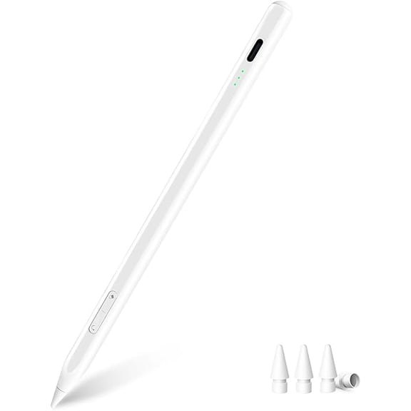 Stylus Pen for iPad 11th & 10th Generation - Multifunction Button Pencil, 2X Fast Charge Compatible with (2018-2025) Apple iPad 6-11 Gen, Pro 12.9"/11"/M4, Air 3/4/5/M2/M3, Mini 5/6/7th