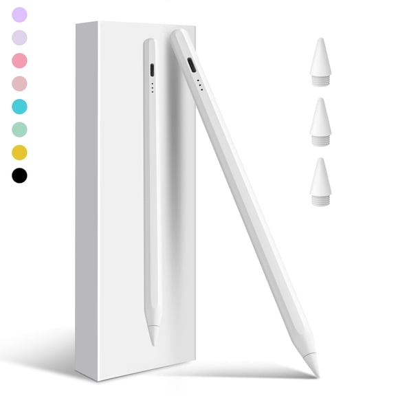 Antier Stylus Pen for iPad, 13 mins Fast Charging Stylus with Palm Rejection, Tilt Sensitivity, for 2018 or Later iPad Air 3/4/5, iPad Mini 5/6, iPad 6/7/8/9/10, iPad Pro 11", iPad Pro 12.9"