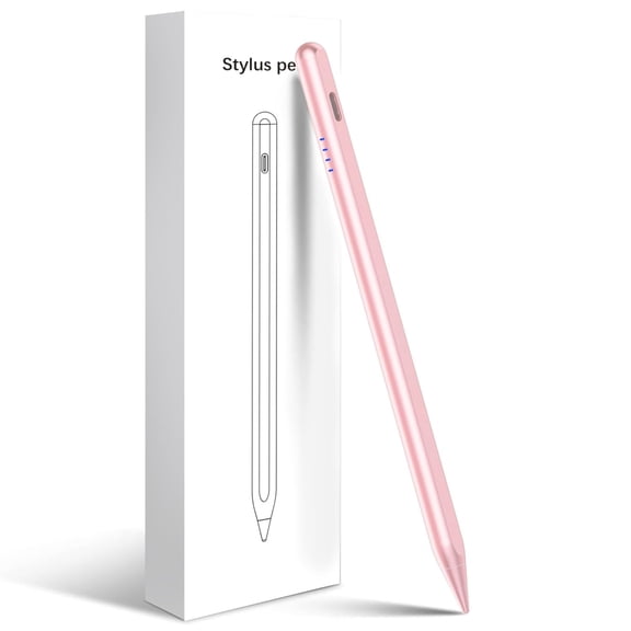 Stylus Pen for iPad 2018-2025 - 20Mins Fast Charge for Apple Pencil with Tilt & Palm Rejection, Digital Pens Compatible with iPad 6th-10th Gen, Pro 13"/12.9"/11M4, Air 3/4/5/M2/M3, Mini 5/6 -Pink