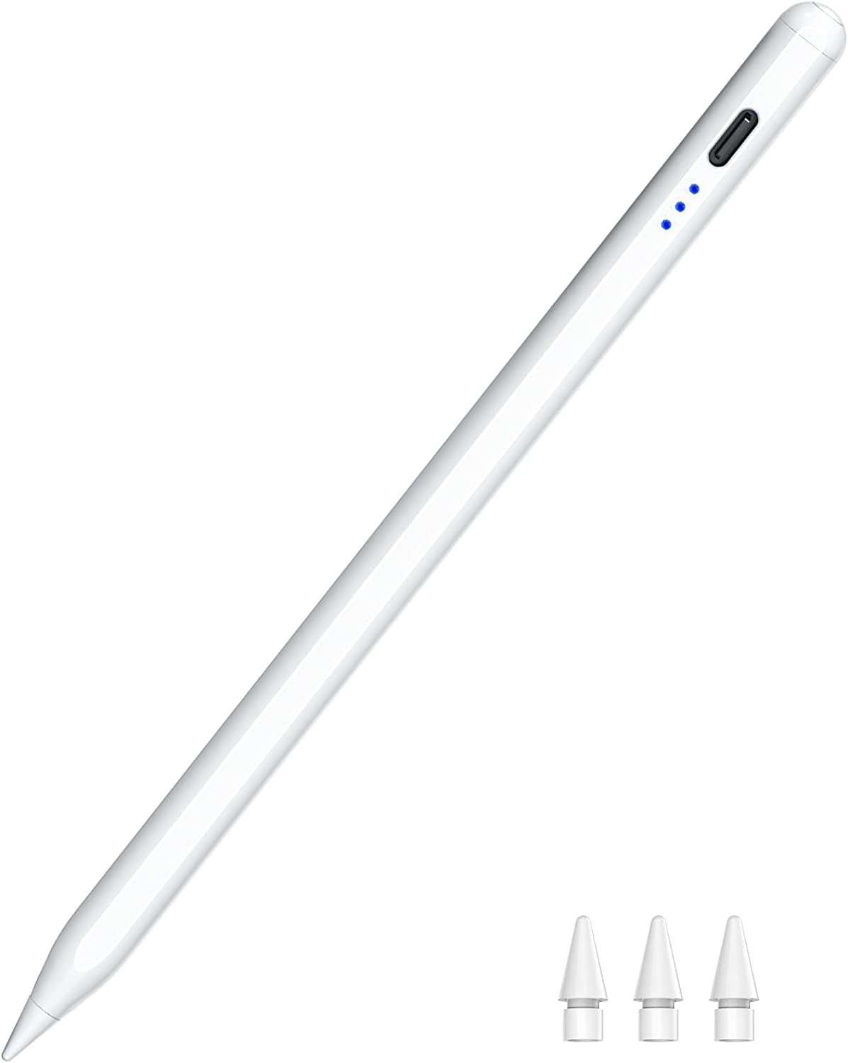 Stylus Pen for iPad 2018-2026, 15Min Fast Charge iPad Pencil with High Precision, Tilt Sensitivity, Palm Rejection, Magnetic for Note-Taking Drawing on Apple iPad 6-11/Air/Pro/Mini - No Pairing
