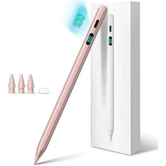 Stylus Pen for iPad 2025-2018 with LED Power Display Fast Charge,Palm Rejection Pencil for iPad 10/9/8/7/6th,11th A16,Air 11/13 M2/M3,Pro 11/13 M4,Pro 12.9",Air 5/4/3,Mini 7/6/5