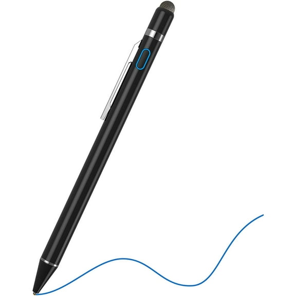 Stylus Pen for iPad & Apple Pencil Alternative, Fine Point Active Touch Screens, Universal iPhone Android Tablet, Precise Writing Drawing, USB Rechargeable