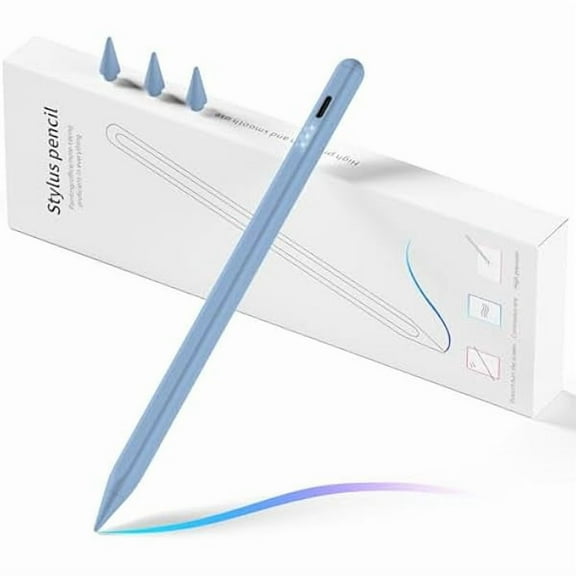Stylus Pen for iPad, Fast Charging Pencil for Tablet with Palm Rejection, Tilt Sensitivity for iPad 6-10, Pro 11"/12.9"/M4, Air 3/4/5/M2, Mini 5/6, Blue
