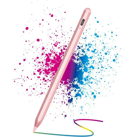 Stylus Pen for iPad G2 2X Faster Charge iPencil, Compatible with 2018-2025 A16/10th/9th/8th/7th/6th Gen & Pro 12.9/11/13-inch M4 Air 3rd/4th/5th/M2/M3 Mini 5th/6th/7th, Rosegold