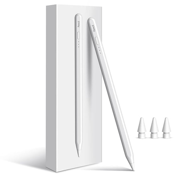 MEKO Stylus Pen for iPad 6–11th Gen, 10 Min Fast Charge, Palm Rejection & Tilt Sensitivity, USB-C iPad Pencil for Pro 11/12.9/M4, Air 3–5/M2/M3, Mini 5/6