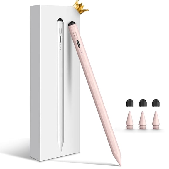 MEKO Dual-Tip Stylus for iPad 6–10th Gen, 13 Min Fast Charge, Palm Rejection & Tilt, iPad Pencil for Pro 11/12.9/M4, Air 3–5/M2, Mini 5/6, Touchscreens