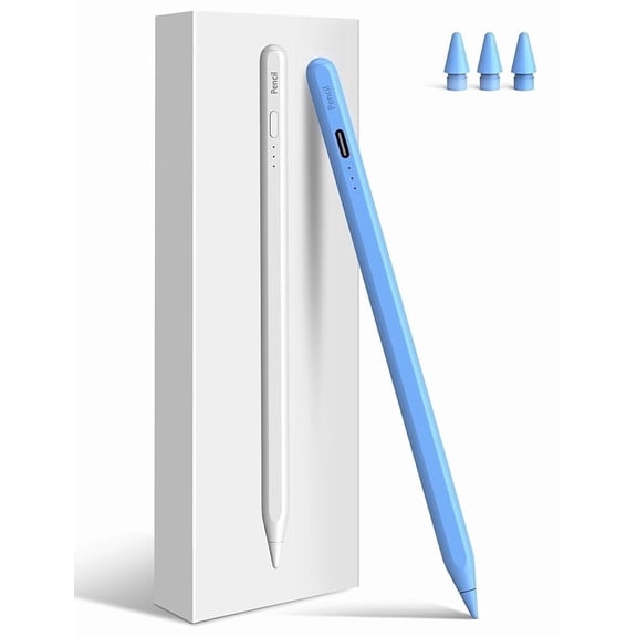 MEKO Stylus Pen for iPad 6–11th Gen, 10 Min Fast Charge, Palm Rejection & Tilt Sensitivity, USB-C iPad Pencil for Pro 11/12.9/M4, Air 3–5/M2/M3, Mini 5/6