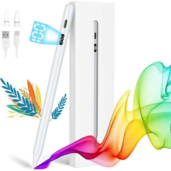 Stylus Pen for iPad, Universal Fine Point iPad Stylus Pencil with Magnetic Adsorption Compatible with iPhone/iPad/Samsung/Android/Tablet & Other Touch Screens