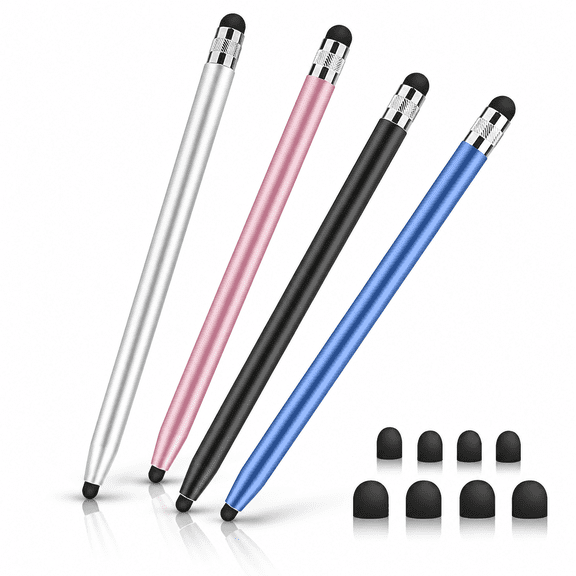 Stylus Pen for ipad,Stylus for Touch Screens,Digiroot 4-Pack Stylus Pens High Sensitivity & Precision Capacitive Stylus with 8 Extra Tips for iPhone/ iPad Pro/ Tablets/ Samsung/ Galaxy/ PC
