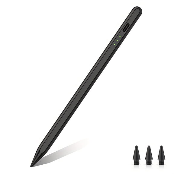 Stylus Pencil Compatible for Apple, Rechargeable 1.5mm Fine Tip Smart Digital Pen Active Stylus Compatible for iPad, iPhone, Android Tablet and Other Touch Screen Devices
