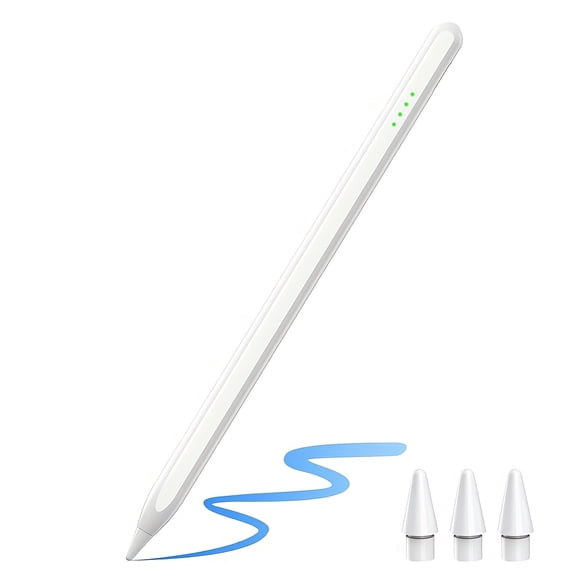 Stylus Pencil Compatible for Apple, Rechargeable 1.5mm Fine Tip Smart Digital Pen Active Stylus Compatible for iPad, iPhone, Android Tablet and Other Touch Screen Devices