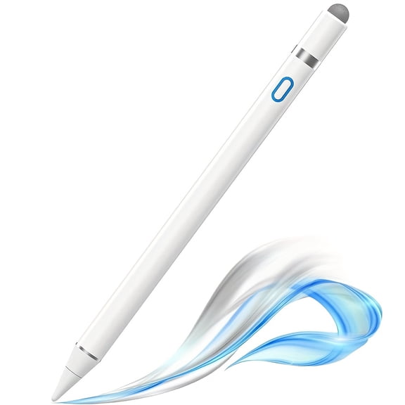 Stylus Pencil Compatible for Apple, Rechargeable 1.5mm Fine Tip Smart Digital Pen Active Stylus Compatible for iPad, iPhone, Android Tablet and Other Touch Screen Devices