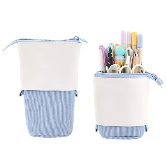 Stylus Pencil Pen Pencil Telescopic Holder Stationery Case Corduroy Stand-up Transformer Bag