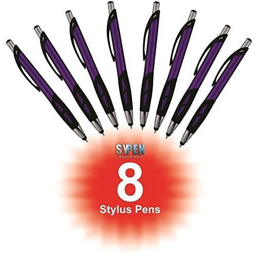 Stylus Pens - 2 in 1 Touch Screen & Writing Pen, Sensitive Stylus Tip - For Your iPad, iPhone, Nook, Samsung Galaxy & More - Purple, 24 Pack - By SyPen