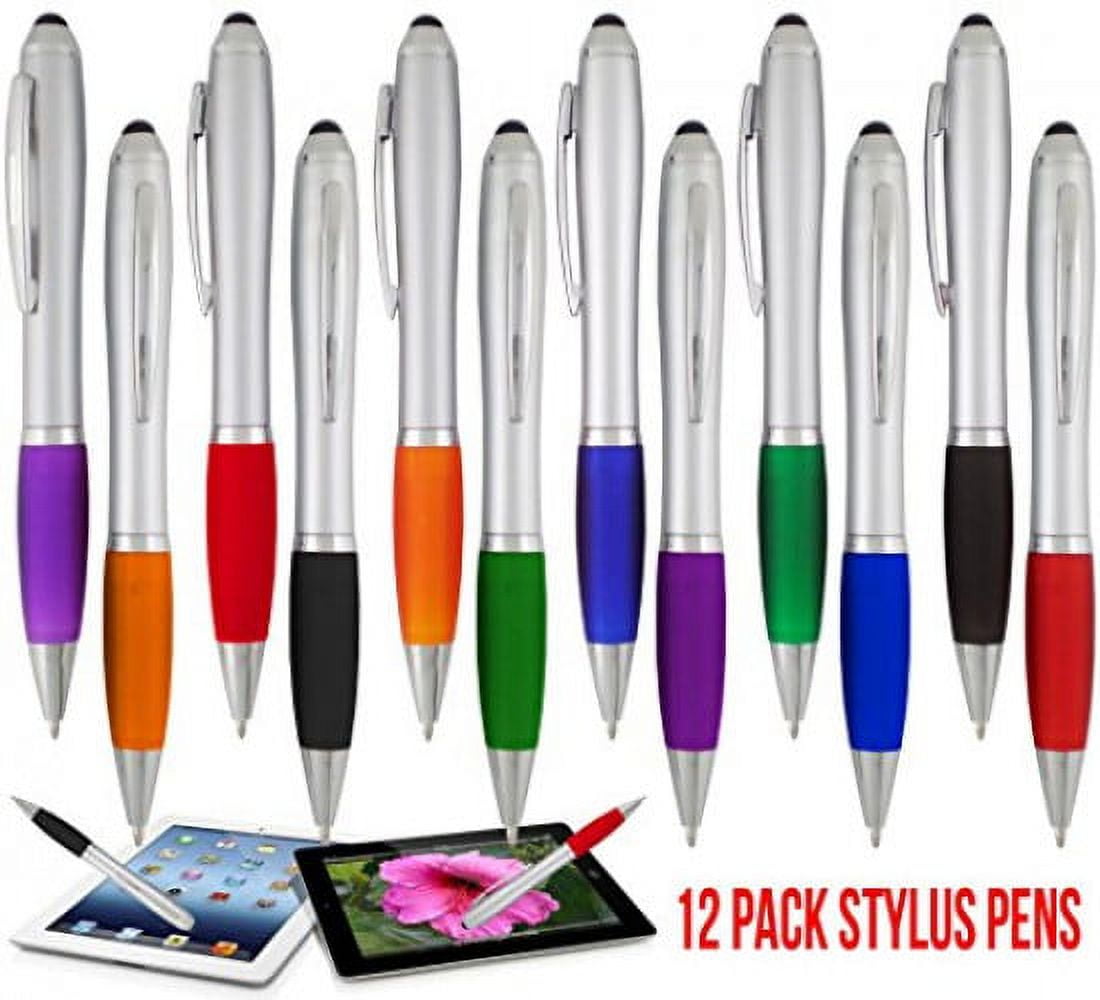 Stylus Pens 2 in 1 Touch Screen & Writing Pen, Assorted Colors